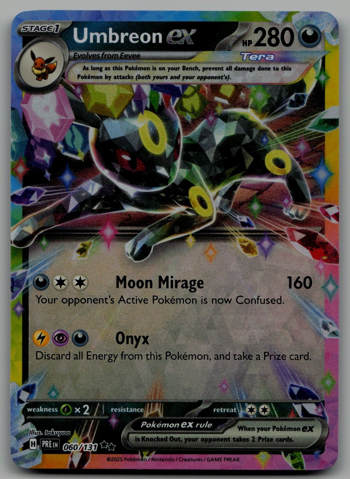Umbreon ex - Double Rare SV: Prismatic Evolutions 060/131 NM