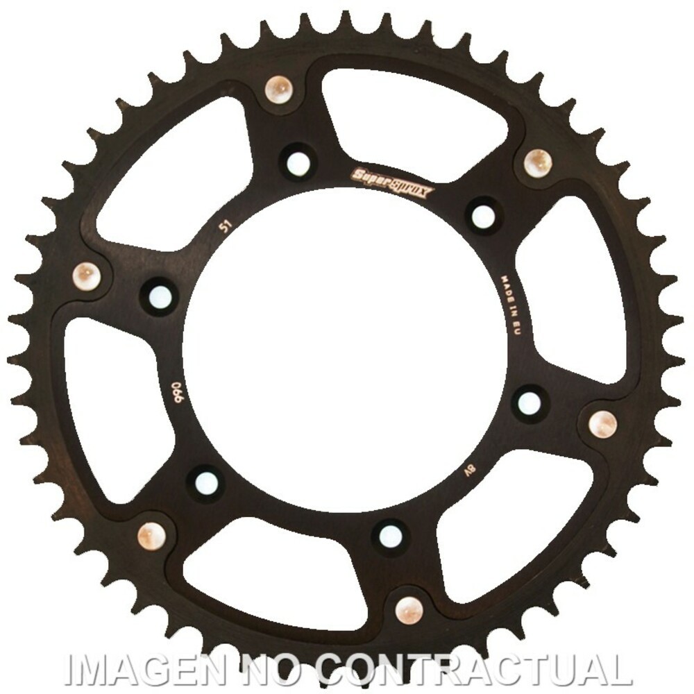 Supersprox Stealth Black 51 D Crown For Motorcycle Parts Accessories