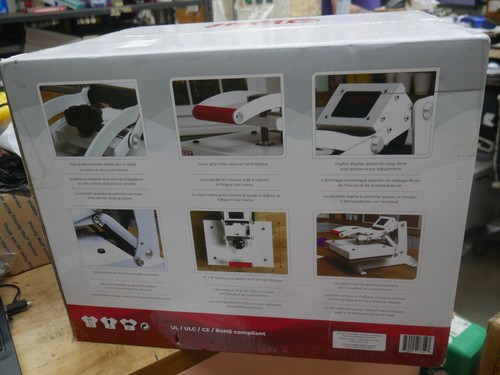 Siser Craft Heat Press 9"x12" w/ LED Display, Compact Transfer Vinyl HTV Designs - Picture 5 of 8