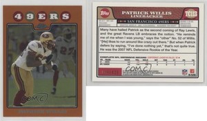 2008 Topps Chrome Copper Refractor /425 Patrick Willis #TC113 HOF