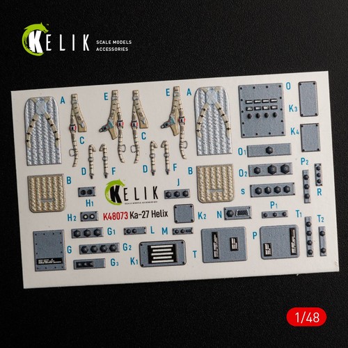 Decalcomanie 3D (per kit modellino elicottero Ka-27 Helix HobbyBoss) 1:48 KeliK K48073 - Foto 18 di 24