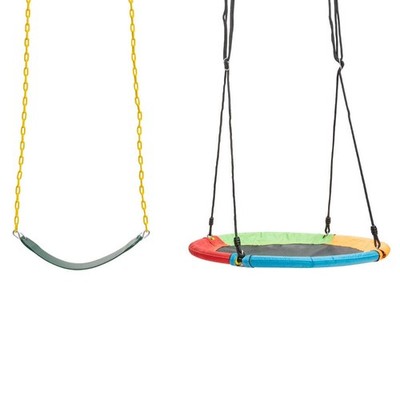 Kinder Doppelschaukel Set für Gartenspielplatz (ohne Schaukelgestell)
