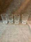 Vintage 1940s Federal Glass Park Avenue Art Deco pattern juice Tumbler lot Of 4