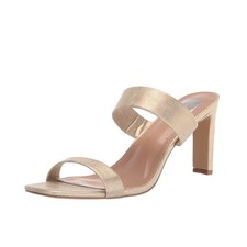 Dolce Vita Womens 9 M Soft Gold Selsta Strappy Block Heel Sandals NIB HC3