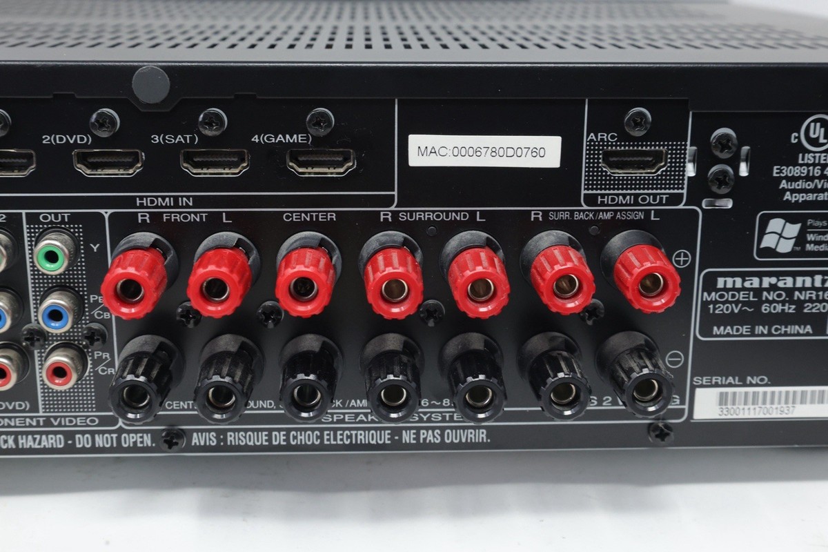 Marantz NR 1602 7.1 Channel 50 Watt Receiver for sale online | eBay