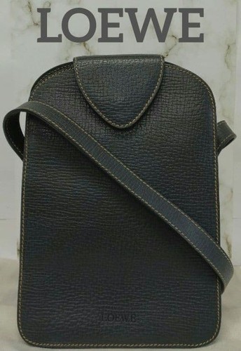 Loewe Vintage Shoulder Bag Gold Hardware Crossbody with Pouch