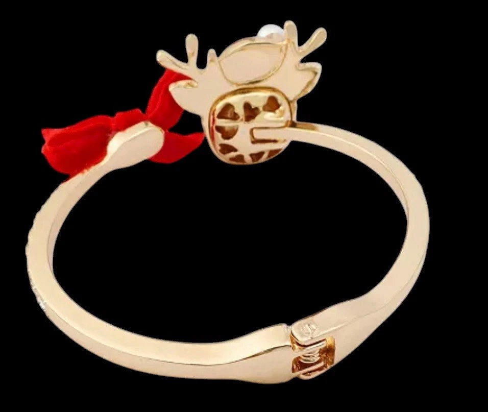 Браслет Betsey Johnson с джинглом и блестящим мигающим оленем и конфетным сердцем - Изображение 3 из 4