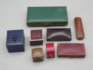 Job Lot of Antique / Vintage Jewellery Boxes Ring Boxes Etc