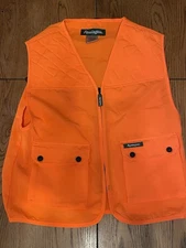 Remington Youth Size XL 18 Orange Hunting Safety Gun Vest Pockets Zip-up
