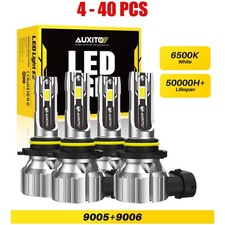 4-40x 90059006 Led Headlights High Low Beam Super Bulbs 6500k Cool Bright White