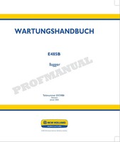 New Holland E485B Bagger Reparatur Werkstatthandbuch