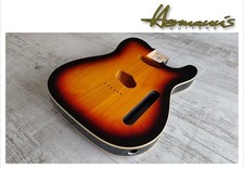 Tele Erle Corpo in 3 Toni Sunburst, Crema Doppio Attacchi, Fresatura SS, 2,17 kg
