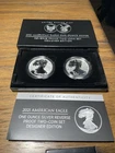 American Eagle 2021 Silver Reverse Proof Two-Coin Set 21XJ Silver OGP COA