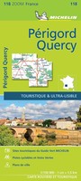 StraßEn- Und Tourismuskarte Michelin PéRigord Quercy 1:150.000, Faltbar, Farbig