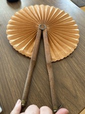 Antique Vintage Victorian Era Cockade Hand Fan
