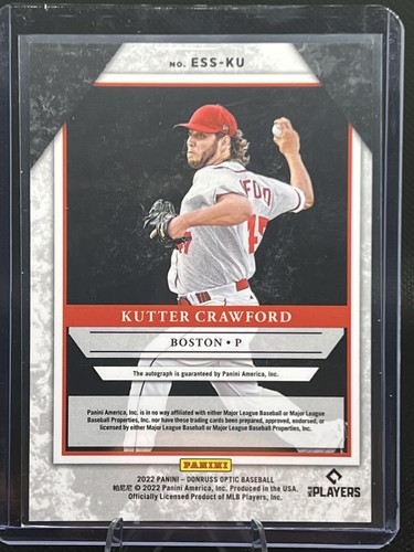2022 Panini Donruss Optic Elite Series Mosaic Kutter Crawford Auto Boston - Picture 2 of 2