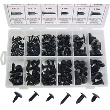 TP Tools 168-Pc Plastic Shield Retainer Assortment Kit #TP-8135