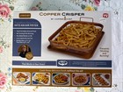 Copper Crisper Non Stick Oven Air Fryer Basket & Tray New In Box As Seen on Tv