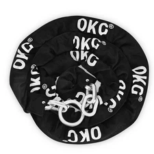 OKG Extra Long Security Chain - 10-Foot x 3/8" Thick Heavy Duty, Eco-Zinc Pla...