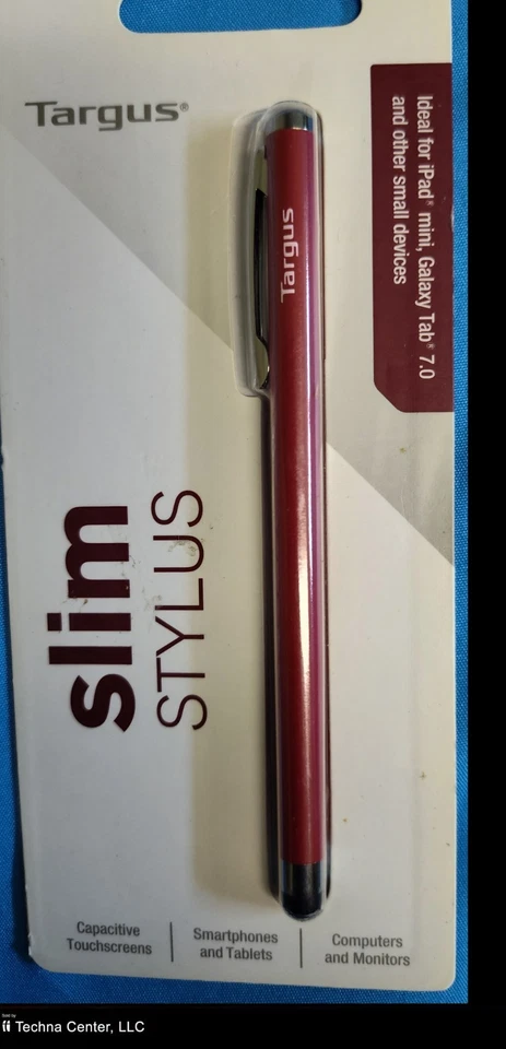 Targus Slim Stylus for Tablets and Smartphones, Red, AMM1214US - Image 2 of 3