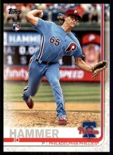 2019 Topps Update #US27 JD Hammer RC Rookie Philadelphia Phillies