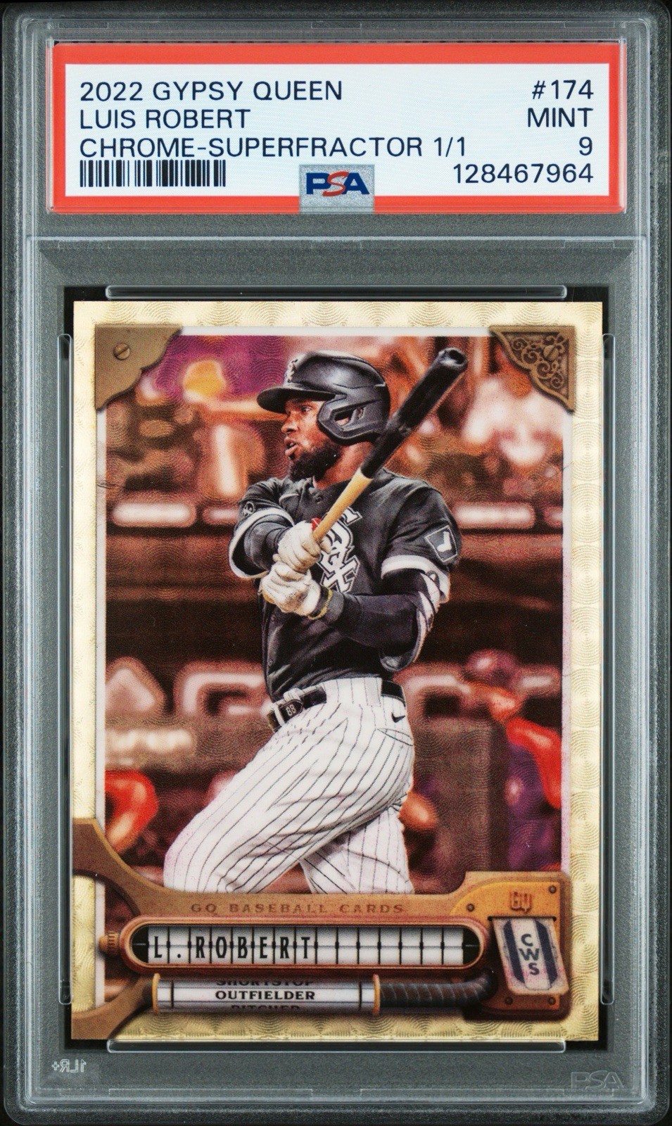 2022 Topps Gypsy Queen Luis Robert Chrome SUPERFRACTOR 1/1 PSA 9