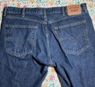 VTG 505 Levis USA Men’s Jeans W38 L30 Dark Blue Straight Fit Inseam 28 — photo 3