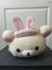 San-X Rilakkuma Laying Bear With Bunny Ears Plush Round 1 Exclusive