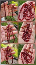 45 PERLEN ANTIKE CHERRY AMBER BAKELITE BERNSTEIN GEBETSKETTE PRAYER BEADS TESBIH
