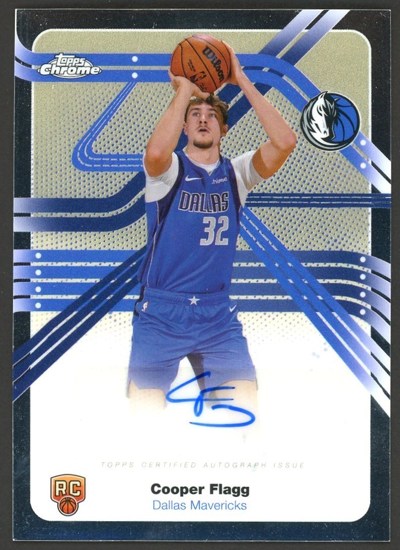 2025-26 Topps Chrome Next Stop Cooper Flagg Mavericks RC Rookie AUTO