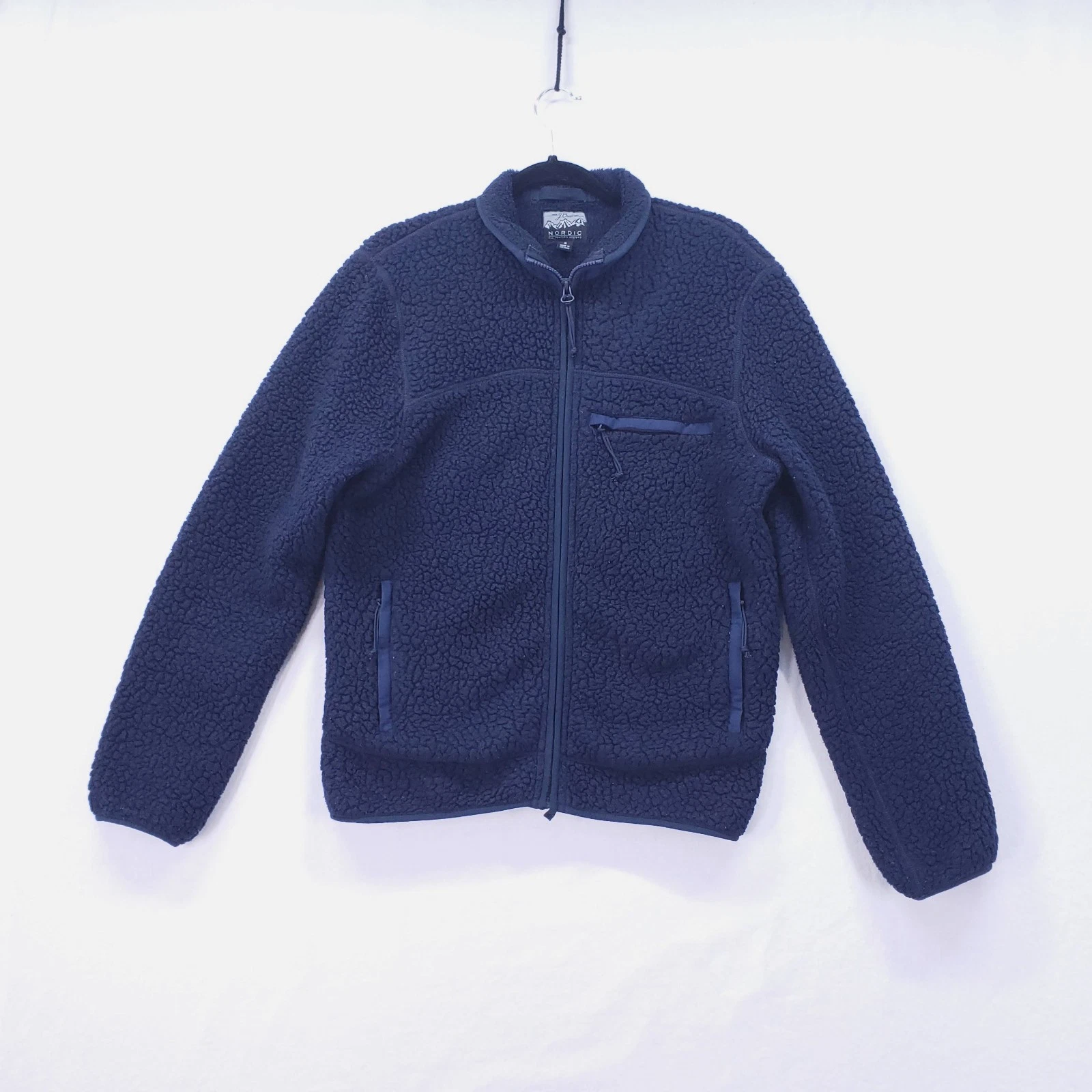 J Crew Nordic Jacket Polartec Mens Small Fuzzy Sherpa Full Zip Fleece Outdoors