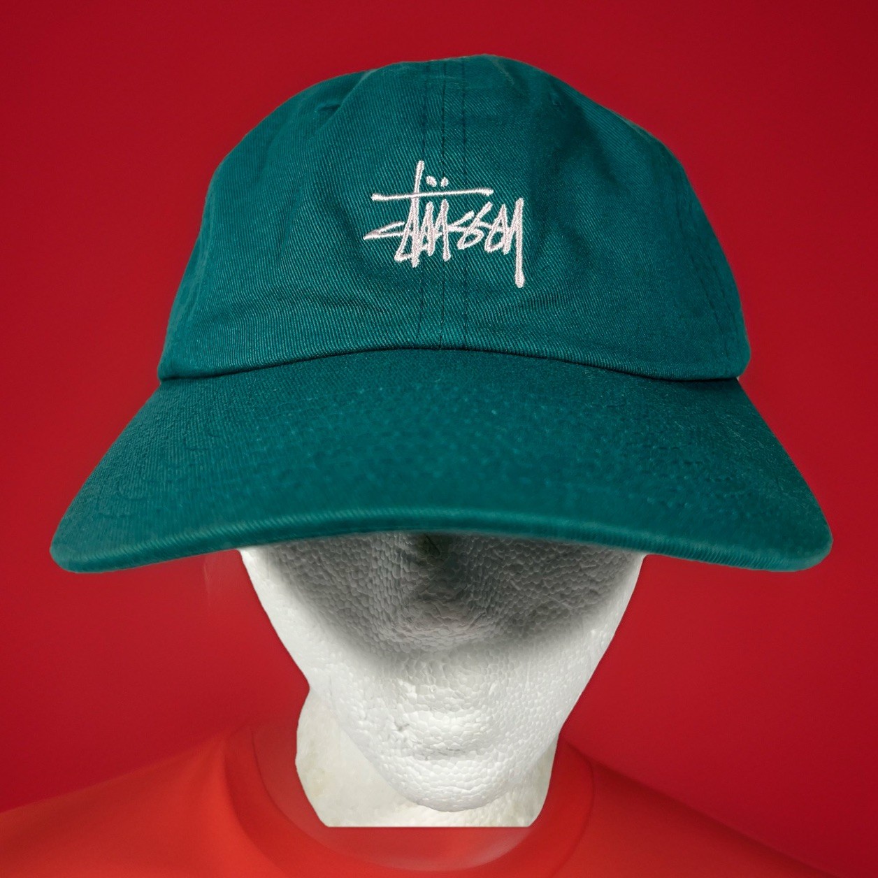 Stussy Teal Basic Stock Classic Script Logo Hat S… - image 1