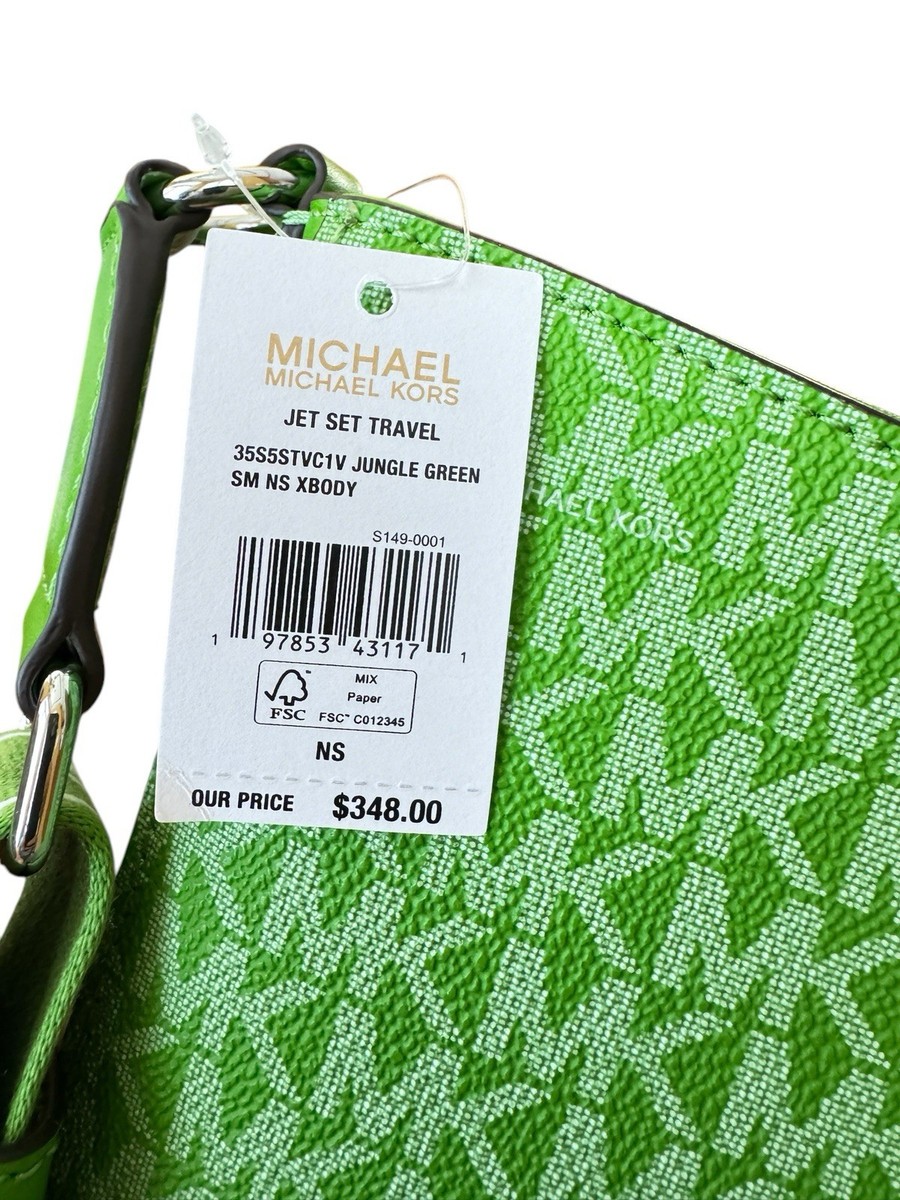 MICHAEL KORS JET SET TRAVEL SMALL SHOULDER MESSENGER BAG MK JUNGLE