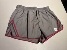 Vintage California Shores Shorts Men s XL Gray Red Swim Trunks Retro Board Lined