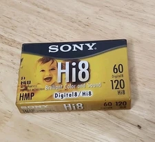 Sony Hi8 HMP Digital8 Tape 60/120min Cassette Blank Video Sealed