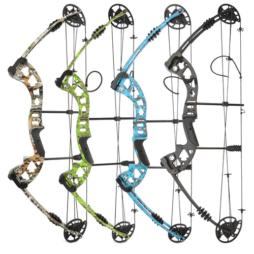 Adjustable 30-60lbs Compound Bow Set Archery Hunting Right Left Shooting Fishing - Picture 2 of 42
