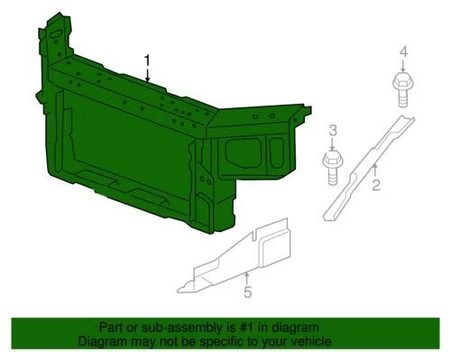 Panel frontal compartimento Chevrolet Monte Carlo LS 2006-2011 genuino GM 22740868 Foto 2 de 2