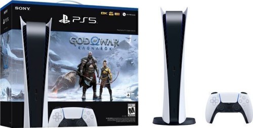 Sony PS5 Digital Edition Console God of War Ragnarök Bundle - White - Picture 1 of 1