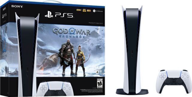 USADO: Console Playstation®5 Edição Digital + God Of War Ragnarök