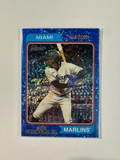 2023 Topps Heritage - Jazz Chisholm #14 Chrome Blue Sparkle
