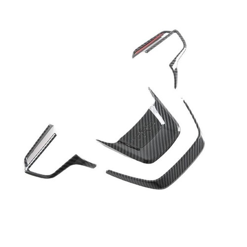 Cubierta de volante de fibra de carbono ABS moldura moldura para Toyota Highlander 2020-22 - Imagen 9 de 16