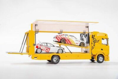 GCD 1:64 Scania S730 Enclosed Tow Truck transparent Yellow w