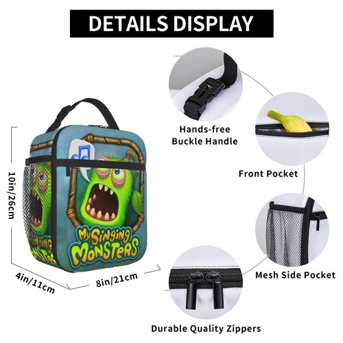 My Singing Monsters Thermo Brotzeittasche Tasche Kühlbox Thermo Brotdose Kinder - Bild 20 von 32