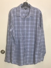 Apt. 9 Men s Long Sleeve Dress Shirt, XL, Blue White