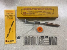 Vintage Original RC Rug Making Crafters Speed Tufting Tool Rug and Tapestry Set