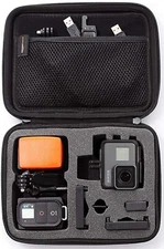 Amazon Basics Small Carrying Case for GoPro And Accessories - 9 x 7 x 2.5 Inches