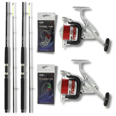ebay sea fishing rods and reels Rod, 6.9ft 2Pcs Telescopic Fishing Set, Carbon Fiber Fishing Pole, 2PCS Spinning Rod Reel Combo with Carrier Bag Freshwater Fishing Rod and Reel Combos Kits Fishing Gear Zebco, Blue Runner Spinning Reel