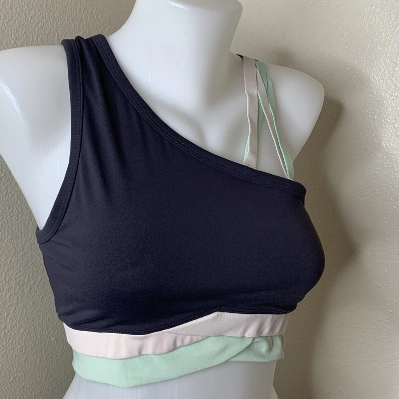 fabletics strappy one shoulder tank-bra