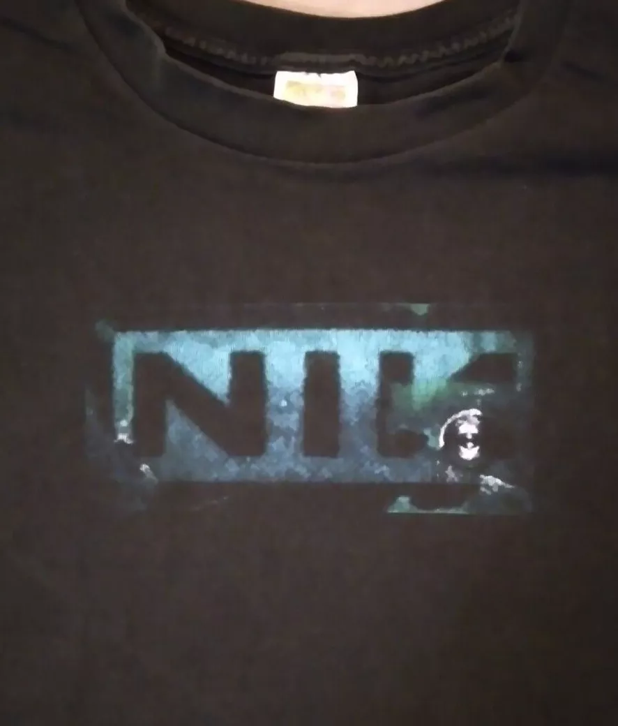 NINE INCH NAILS 1998 Closure SHIRT/size L/vintage/Nothing Records logo/nin/goth