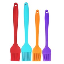 4 Pack Silicone Basting Brushes Pastry Brush Cooking Brush for Oil Baking Steaks
